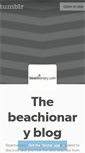 Mobile Screenshot of blog.beachionary.com