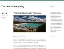 Tablet Screenshot of blog.beachionary.com